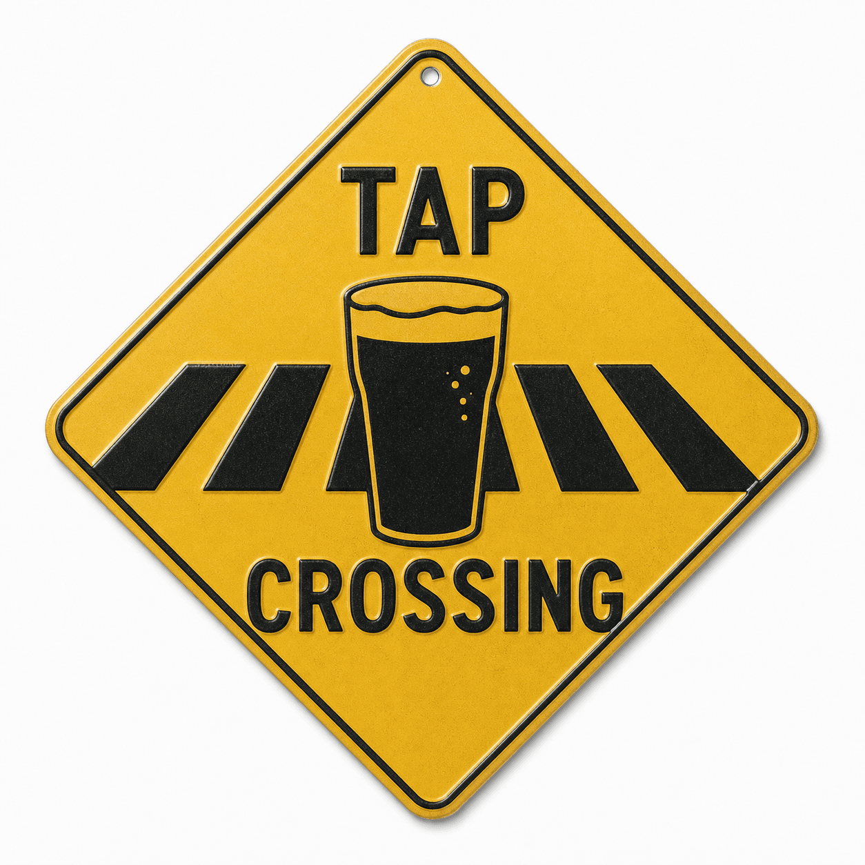 12" Diamond Crossing Sign